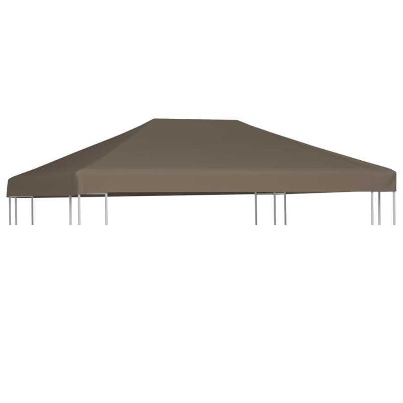   Copertura Superiore per Gazebo 310 g/m² 3x3m Grigio Talpa