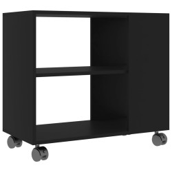   Tavolino da Salotto Nero 70x35x55 cm in Legno Ingegnerizzato