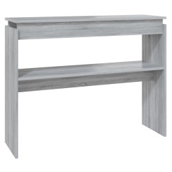   Tavolino Consolle Grigio Sonoma 102x30x80 cm Legno ingegnerizzato