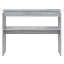   Tavolino Consolle Grigio Sonoma 102x30x80 cm Legno ingegnerizzato