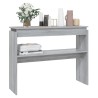   Tavolino Consolle Grigio Sonoma 102x30x80 cm Legno ingegnerizzato