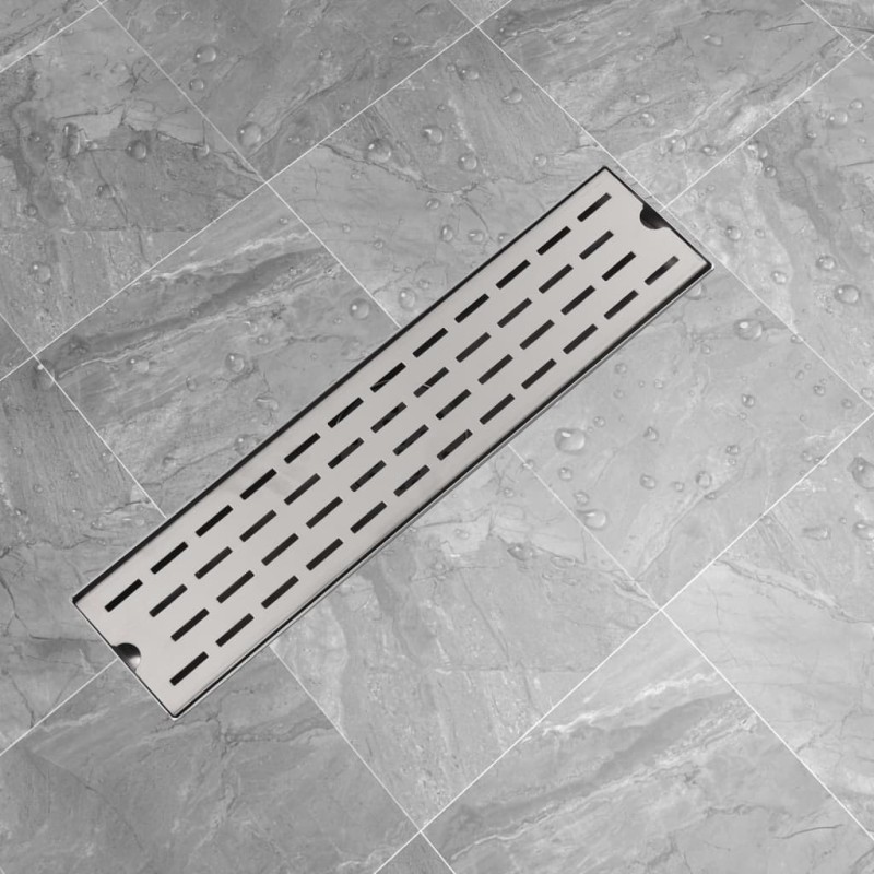   Canaletta di Drenaggio Lineare 530x140 mm in Acciaio Inox