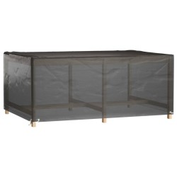 vidaXL Copri Mobili Giardino 2pz 8 Occhielli 180x122x75cm Rettangolare