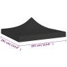   Tetto per Tendone per Feste 3x3 m Nero 270 g/m²