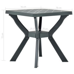   Tavolo da Bistrot Antracite 70x70x72 cm in Plastica