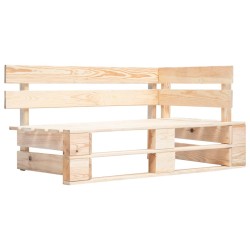   Panca da Giardino Angolare con Pallet in Legno