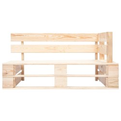   Panca da Giardino Angolare con Pallet in Legno