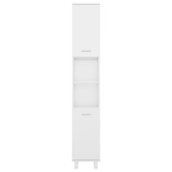   Set Mobili da Bagno 3 pz Bianco Lucido in Truciolato