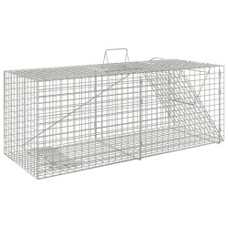 vidaXL Trappola per Animali 64,5x25x26,5 cm in Ferro Zincato