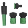 vidaXL Set Tubo da Giardino con Raccordi Verde 0,6" 50 m in PVC