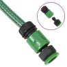 vidaXL Set Tubo da Giardino con Raccordi Verde 0,6" 50 m in PVC