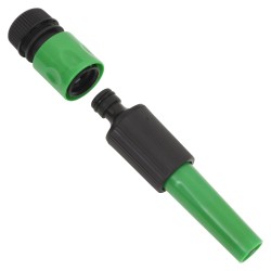 vidaXL Set Tubo da Giardino con Raccordi Verde 0,6" 50 m in PVC