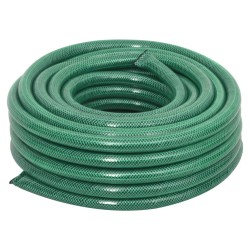 vidaXL Set Tubo da Giardino con Raccordi Verde 0,9" 50 m in PVC