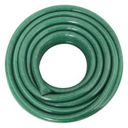 vidaXL Set Tubo da Giardino con Raccordi Verde 0,9" 50 m in PVC