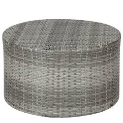 vidaXL Set Divano da Giardino 4 pz Cuscini in Polyrattan Grigio