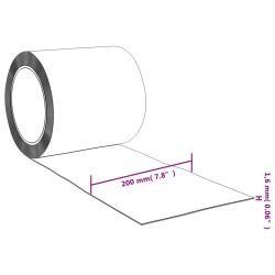 vidaXL Tenda per Porte Trasparente 200 mm x 1,6 mm 50 m in PVC