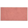 Pannelli Murali 12 pz Rosa 60x30 cm in Velluto 2,16 m²