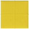 Pannelli Murali 12 pz Gialli 30x30 cm in Tessuto 1,08 m²