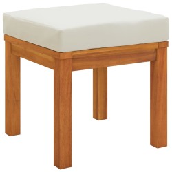 vidaXL Sgabelli da Giardino con Cuscini 2pz 40x40x42cm Massello Acacia