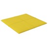 Pannelli Murali 12 pz Gialli 30x30 cm in Tessuto 1,08 m²