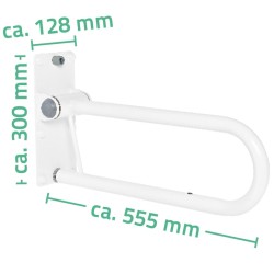 RIDDER Maniglione di Sicurezza Pieghevole 55,5 cm 100 kg A0130101