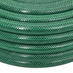 vidaXL Set Tubo da Giardino con Raccordi Verde 0,9" 30 m in PVC