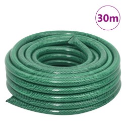 vidaXL Set Tubo da Giardino con Raccordi Verde 0,9" 30 m in PVC