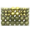 vidaXL Palline di Natale 100 pz Verde Chiaro 3 / 4 / 6 cm