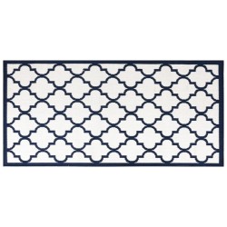 vidaXL Tappeto da Esterno Navy e Bianco 80x150 cm Design Reversibile