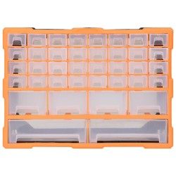   Mobile Contenitore con 40 Cassetti 52x16x37,5 cm Arancione