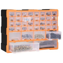   Mobile Contenitore con 40 Cassetti 52x16x37,5 cm Arancione