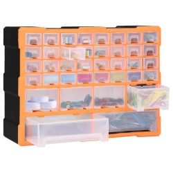   Mobile Contenitore con 40 Cassetti 52x16x37,5 cm Arancione