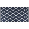 vidaXL Tappeto da Esterno Navy e Bianco 80x150 cm Design Reversibile