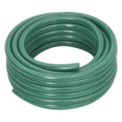 vidaXL Set Tubo da Giardino con Raccordi Verde 0,6" 30 m in PVC