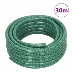 vidaXL Set Tubo da Giardino con Raccordi Verde 0,6" 30 m in PVC