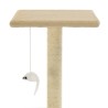   Albero per Gatti con Tiragraffi in Sisal 95 cm Beige