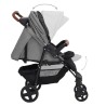 vidaXL Passeggino 3 in 1 Grigio Chiaro in Acciaio