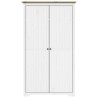 vidaXL Armadio BODO 101x52x176,5 cm Legno Massello Pino Bianco Marrone