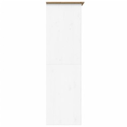 vidaXL Armadio BODO 101x52x176,5 cm Legno Massello Pino Bianco Marrone