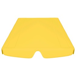   Baldacchino per Dondolo da Giardino Giallo 150/130x70/105 cm