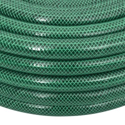 vidaXL Set Tubo da Giardino con Raccordi Verde 0,9" 10 m in PVC