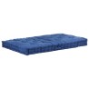 vidaXL Cuscino per Pallet e Pavimento in Cotone 120x80x10 cm Blu Chiaro