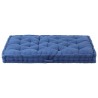 vidaXL Cuscino per Pallet e Pavimento in Cotone 120x80x10 cm Blu Chiaro