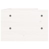 Supporto per Monitor Bianco 50x24x16 cm Legno Massello di Pino