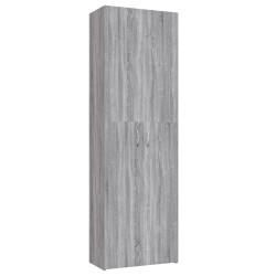   Armadio per Ufficio Grigio Sonoma 60x32x190cm Legno ingegnerizzato