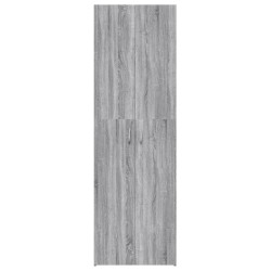   Armadio per Ufficio Grigio Sonoma 60x32x190cm Legno ingegnerizzato