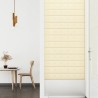    Pannelli Murali 12 pz Crema 90x15 cm in Similpelle 1,62 m²