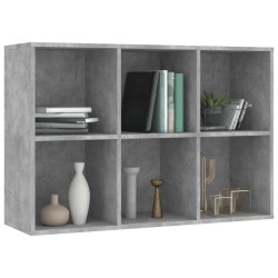   Libreria/Credenza Grigio Cemento 66x30x97,8 cm in Truciolato