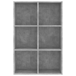   Libreria/Credenza Grigio Cemento 66x30x97,8 cm in Truciolato