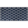 vidaXL Tappeto da Esterno Navy e Bianco 100x200 cm Design Reversibile